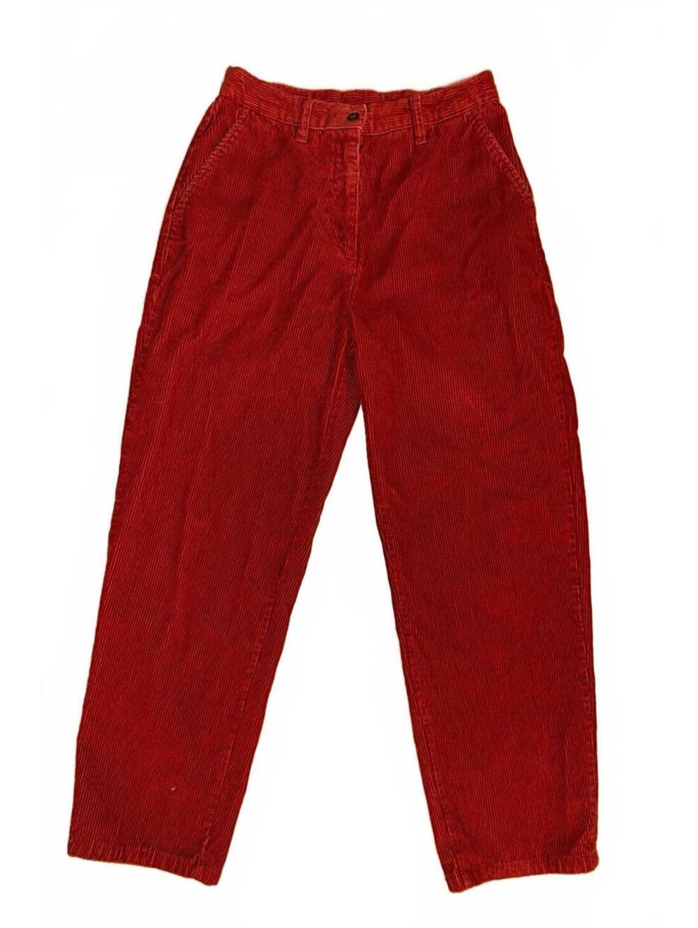 Woolrich Womens burnt orange Corduroy Pants High Waist Trousers 6 cabin heritage